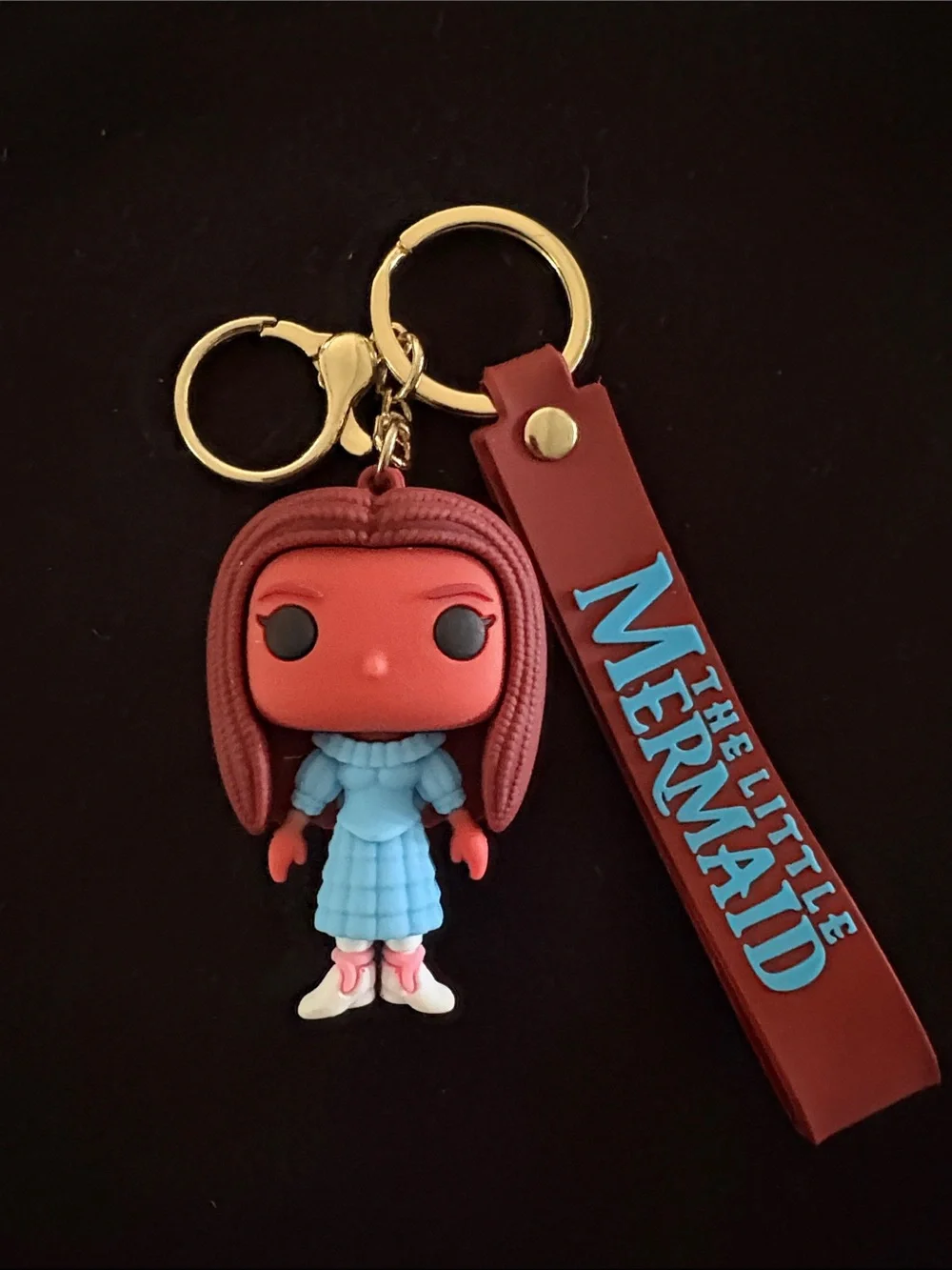 Little Mermaid Keychain Bag Charm With Strap